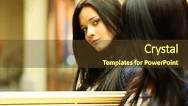  Presentation with mirror reflection - Cool new presentation theme with mirror reflection backdrop and a tawny brown colored foreground