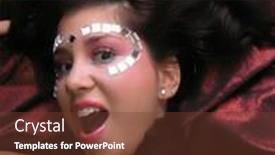  Presentation with funky - Theme having mirrors on funky smiling face glasses fashion background and a tawny brown colored foreground