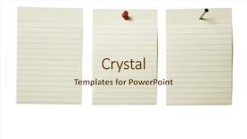  Presentation with blank - Colorful slide deck enhanced with miscellaneous blank paper notes isolated backdrop and a  colored foreground