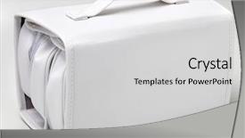  Presentation with bathroom - Audience pleasing slides consisting of miscellanous - necessaire bag for miscellaneous use backdrop and a  colored foreground