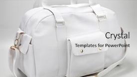  Presentation with bag - PPT layouts consisting of miscellanous - necessaire bag for miscellaneous use background and a light gray colored foreground