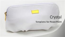  Presentation with hot to use microsoft project - PPT theme featuring miscellanous - necessaire bag for miscellaneous use background and a  colored foreground