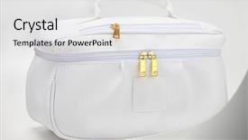  Presentation with bathroom - Presentation theme enhanced with miscellanous - necessaire bag for miscellaneous use background and a  colored foreground