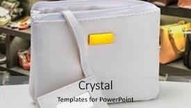  Presentation with bathroom - Slides featuring miscellanous - necessaire bag for miscellaneous use background and a  colored foreground