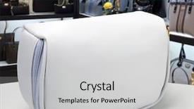  Presentation with bathroom - PPT layouts having miscellanous - necessaire bag for miscellaneous use background and a  colored foreground