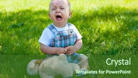  Presentation with crying - Amazing PPT layouts having  backdrop and a  colored foreground.