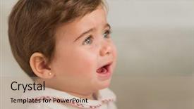  Presentation with baby crying - Audience pleasing slide set consisting of wild himalayan cherry spring blossom backdrop and a coral colored foreground