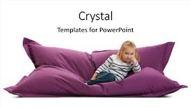  Presentation with young children - Audience pleasing PPT theme consisting of miserable children - studio shot of bored young backdrop and a white colored foreground