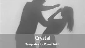  Presentation with misery - Colorful slide set enhanced with misery - silhouette of man hurting his backdrop and a gray colored foreground