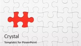  Presentation with target - Slide deck enhanced with missed target - incomplete puzzle background and a white colored foreground