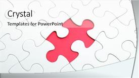  Presentation with nursing education puzzle - PPT layouts enhanced with missed target - puzzle with missing part background and a white colored foreground
