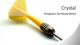  Presentation with game theory - Amazing PPT theme having missile target - darts game series backdrop and a white colored foreground