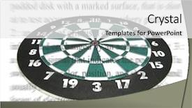  Presentation with dartboard - Audience pleasing PPT layouts consisting of missing mark - photo of a dartboard backdrop and a white colored foreground