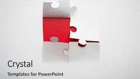  Presentation with cut - Audience pleasing PPT theme consisting of missing piece - paper cut of puzzle background backdrop and a light gray colored foreground