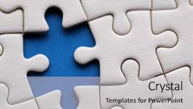  Presentation with puzzle - Amazing theme having missing piece - puzzle backdrop and a light gray colored foreground