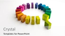  Presentation with white green - Presentation enhanced with missing-piece-a-key-element background and a white colored foreground