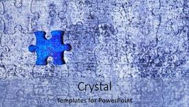  Presentation with focus - Beautiful PPT theme featuring missing puzzle piece focus backdrop and a light blue colored foreground