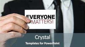  Presentation with everyone - Audience pleasing PPT theme consisting of mission offering - everyone matters backdrop and a ocean colored foreground