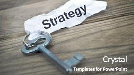  Presentation with old wooden table food - Presentation theme with mission offering - key with message strategy background and a gray colored foreground