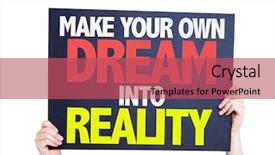  Presentation with dream - Colorful slide deck enhanced with mission possible - make your own dream backdrop and a red colored foreground