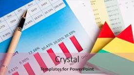  Presentation with sales growth - Amazing slide deck having mission statement - sales report with pen backdrop and a coral colored foreground