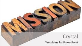  Presentation with mission - Slide deck with mission-word-abstract-an-isolated background and a light gray colored foreground