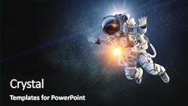  Presentation with mission - Slides enhanced with missions earth - astronaut on space mission mixed background and a dark gray colored foreground