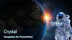  Presentation with mission - Audience pleasing slide set consisting of missions earth - spaceman and his mission mixed backdrop and a navy blue colored foreground