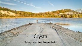  Presentation with fall colors - PPT theme consisting of missouri river at taylor background and a light gray colored foreground
