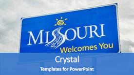  Presentation with roadside - Beautiful PPT layouts featuring missouri welcomes you - a roadside backdrop and a teal colored foreground