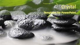  Presentation with smoke - Cool new presentation theme with mist begin - bamboo and black stones backdrop and a  colored foreground