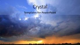  Presentation with sky - Presentation consisting of mist begin - dramatic and stormy sky full background and a light blue colored foreground
