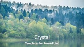  Presentation with green hills - Colorful PPT layouts enhanced with mist begin - hazes above green hills backdrop and a  colored foreground