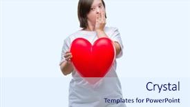  Presentation with down syndrome - Slide deck featuring mistake expression of fear scare background and a sky blue colored foreground