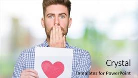  Presentation with scan paper - PPT theme enhanced with mistake expression of fear scare background and a light blue colored foreground