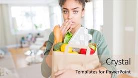  Presentation with paper bag - Amazing slide set having mistake expression of fear scared backdrop and a lemonade colored foreground