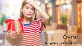  Presentation with beautiful reof christmas season - Beautiful presentation theme featuring mistakes - young beautiful girl giving christmas backdrop and a coral colored foreground