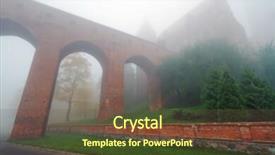  Presentation with foggy - Colorful theme enhanced with mistic - foggy scenery of kwidzyn castle backdrop and a  colored foreground