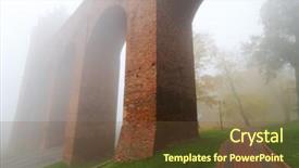  Presentation with candy castle - Slides enhanced with mistic - foggy scenery of kwidzyn castle background and a  colored foreground