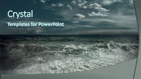  Presentation with strong wind - Beautiful theme featuring mistic - view of great storm backdrop and a ocean colored foreground