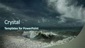  Presentation with strong wind - Cool new PPT layouts with mistic - view of great storm backdrop and a tawny brown colored foreground