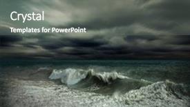  Presentation with strong wind - Presentation enhanced with mistic - view of great storm background and a gray colored foreground