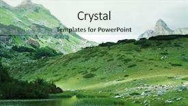  Presentation with mountains fantasy abstract nature landscape - Amazing presentation having mistic mountain landscape big mountains backdrop and a mint green colored foreground