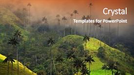  Presentation with colombia - Amazing slide deck having  backdrop and a  colored foreground