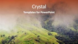  Presentation with colombia - Amazing presentation design having misty alpine landscape of cocora valley salento colombia south america backdrop and a red colored foreground