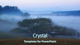  Presentation with dawn - Theme having misty-dawn-in-swaziland-africa background and a tawny brown colored foreground