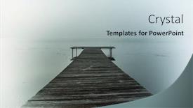  Presentation with misty - Colorful PPT theme enhanced with misty-lake-in-a-early backdrop and a lemonade colored foreground