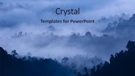  Presentation with malaysia - Amazing presentation theme having misty mountains - morning mist at tropical mountain backdrop and a light blue colored foreground