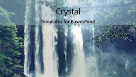  Presentation with women travel mexico us - Cool new theme with misty mountains - waterfall in jungle mexico backdrop and a  colored foreground