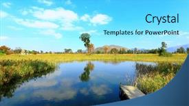  Presentation with wetland - Colorful slide deck enhanced with mitigation - wetland backdrop and a arctic colored foreground